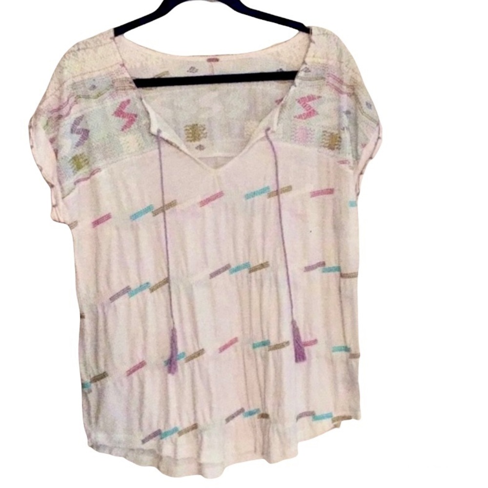 Free People Embroidered Top Size S - Picture 1 of 11